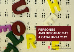 Persones amb discapacitat a Catalunya 2012