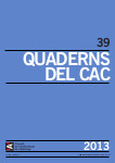 Quaderns del CAC (Castellà) ( 2013 / 39 )