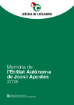 Memòria de l’Entitat Autònoma de Jocs i Apostes ( 2018 )